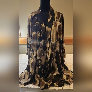 NWT Maggie Barnes Kimono with Sleeves 3X
